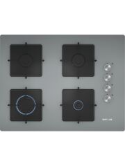 Siemens EO7C8PO12O Gazlı Ocak 67 cm Sert Cam, Titanium Gri