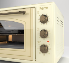 FERRE 45-710 Krem Rustik Mini Fırın