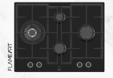 FERRE   ED075-WFA   ANKASTRE CAM OCAK SİYAH