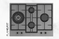 FERRE   ED078-WFA  ANKASTRE CAM OCAK GRİ