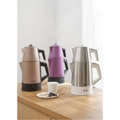Emsan Bella Gusto Susuz Çalışma Emniyetli Elektrikli Çaycı Violet