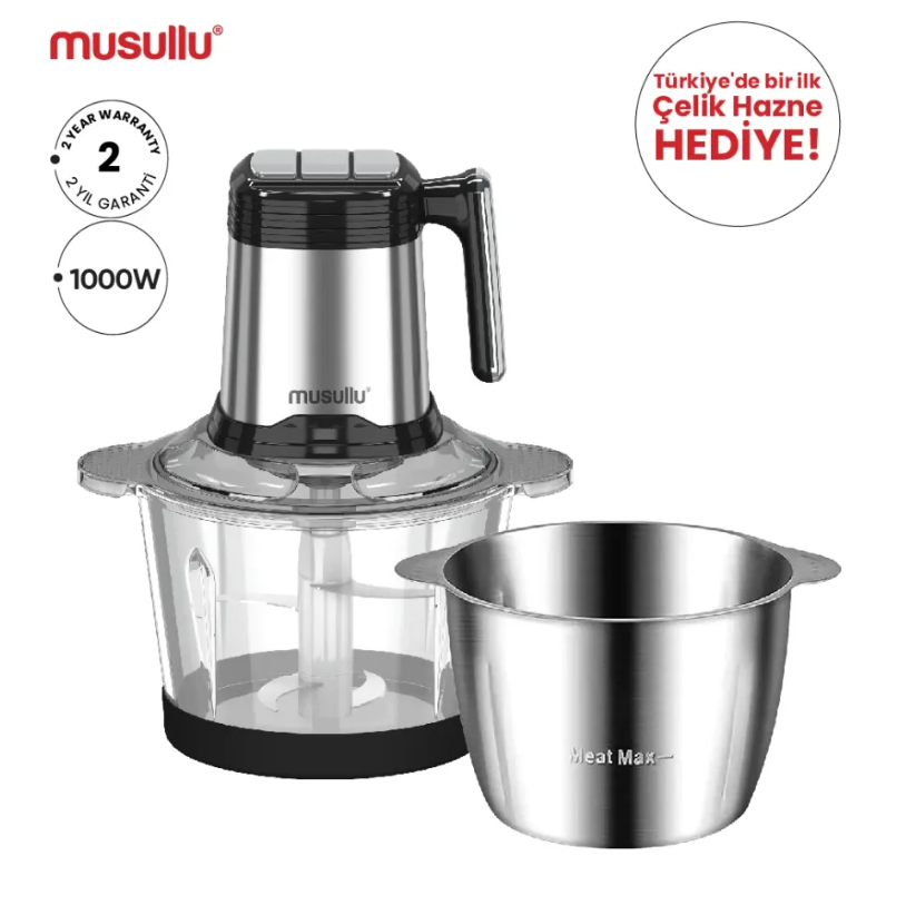 MUSULLU RONDO DOĞRAYICI - 3 Litre (Rendeli) MSL-1226-3