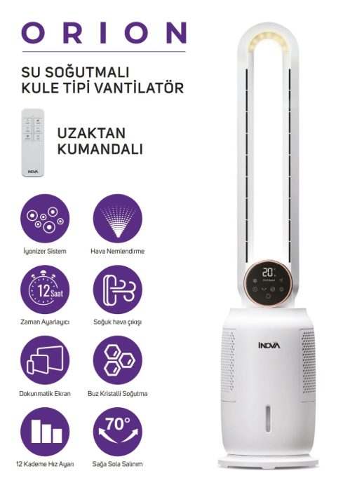 İNOVA ORİON SU SOĞUTMALI KULE TİP VANTİLATÖR