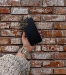 İphone 14 Plus Deri Görünümlü Coco Kapak-Kılıf