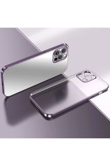 İphone 14 Pro Max Lazer Kamera Lens Korumalı Plating Telefon Kılıf&Kapak