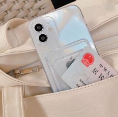 İphone 11 Şeffaf Kartlıklı Kamera Korumalı Telefon Kılıfı