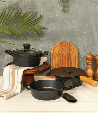 Brioni Diamond 5 Parça Siyah Midi Set