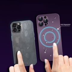 İphone 12 Pro Max Uyumlu Magsafe Ag Glass Buzlu Cep Telefopnu Kılıfı