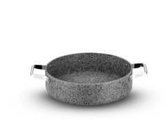 BRİONİ Stone-H 24 cm Çizilmez Yanmaz Yapışmaz Basık Tencere
