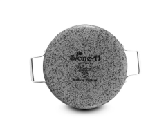 BRİONİ Stone-H 24 cm Çizilmez Yanmaz Yapışmaz Basık Tencere