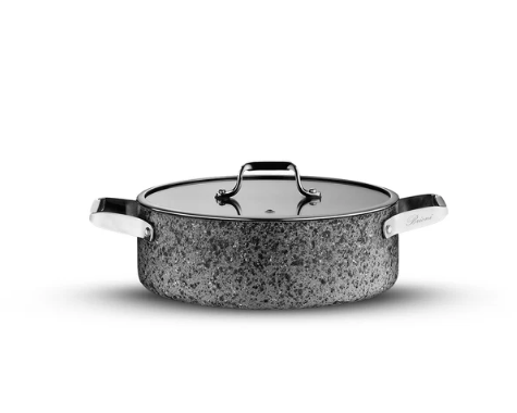 BRİONİ Stone-H 30 cm Çizilmez Yanmaz Yapışmaz Basık Tencere