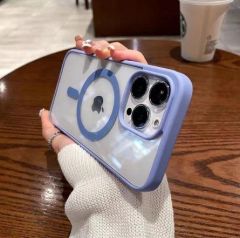 İphone 13 Pro Max Magsafe Uyumlu Magsafe Uyumlu Mat Çerçeveli Telefon Kılıfı
