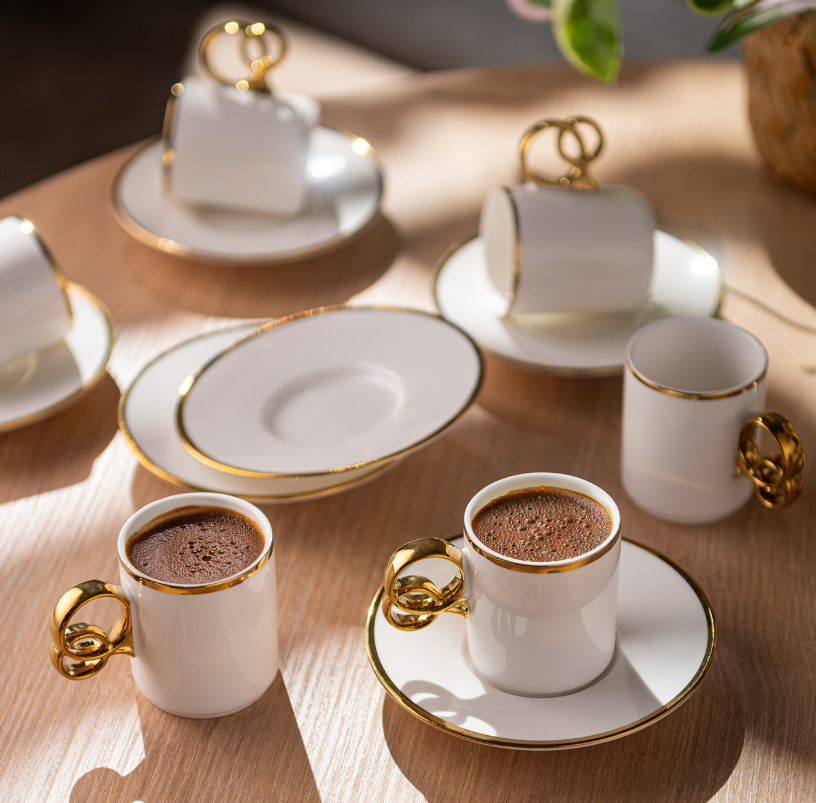 Emsan Wedding 90 ml 6'lı Kahve Fincan Takımı