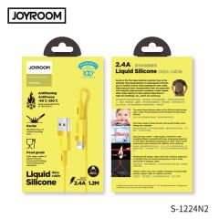 Joyroom S-1224N2 1.2M 2.4A USB-Mikro Silikon Data ve Şarj Kablosu Sarı