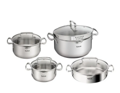 TEFAL Duetto 8 Parça Çelik Tencere Seti