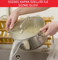 TEFAL Duetto 8 Parça Çelik Tencere Seti