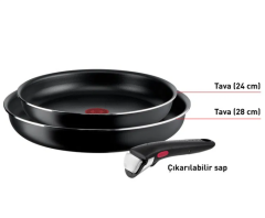 TEFAL Titanyum Ingenio Simple Cook 1X Küçük Set - 3 Parça