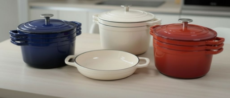 EMSAN FORTIMO DÖKÜM TENCERE SETİ KREM 22 CM