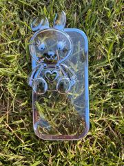 İphone 13 Pro Max  Stantlı Rabbit Silikon Telefon Kılıfı