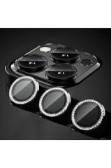 İphone 14-15 Pro -14-15 Pro Max Uyumlu Taşlı Lens Koruma
