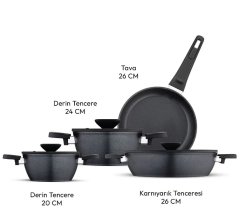 Emsan Diamente 7 Parça Tencere Seti