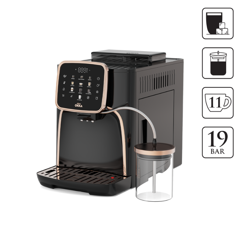 Arzum Okka Espresso Pro M | Tam Otomatik Espresso Makinesi - Bakır | OK0028-0400