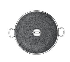 BRİONİ Stone-Age 38 cm Çizilmez Yanmaz Yapışmaz İndüksiyon Şef Tenceresi