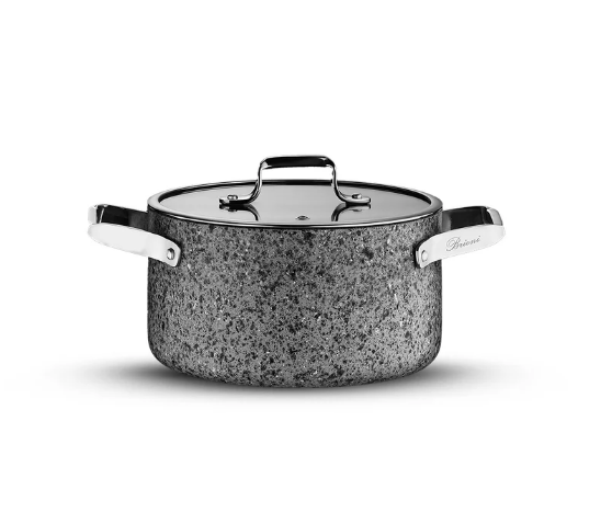 BRİONİ Stone-Age 18 cm Çizilmez Yanmaz Yapışmaz İndüksiyon Derin Tencere