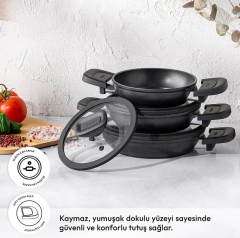 Emsan Diamente 6 Parça Sahan Tencere Seti