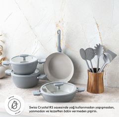 Emsan Swiss Crystal RS 7 Parça Tencere Seti