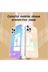 İphone 14 Pro Max Gökkuşağı Rainbow Kılıf Kapak