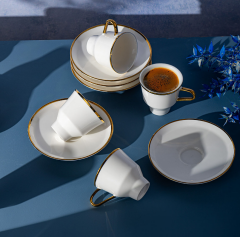 Emsan Mizu 6'lı Kahve Fincan Takımı Gold 90 ml