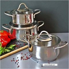 EMSAN CEMRE 6 PARÇA MİDİ TENCERE SETİ