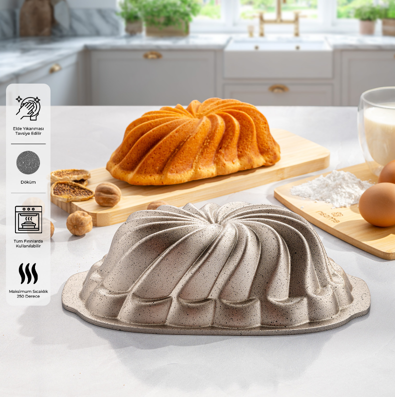 Emsan Golden Flora Baton Döküm Kek Kalıbı