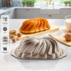 Emsan Golden Flora Baton Döküm Kek Kalıbı