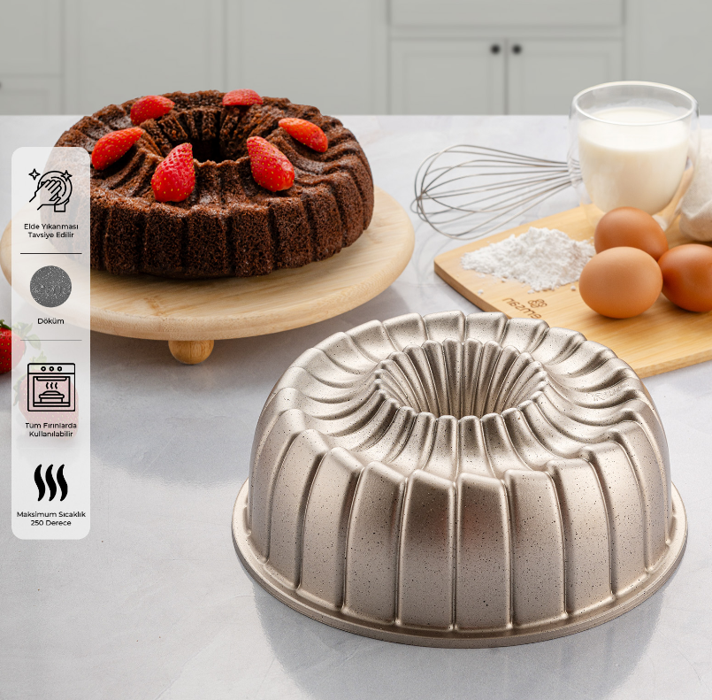 Emsan Golden Special Döküm Kek Kalıbı 25 cm