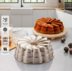 Emsan Golden Rose Döküm Kek Kalıbı 25 cm