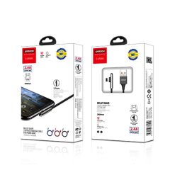 Joyroom S-M98K 1.2M 3A Lightning Şarj ve Data USB Kablosu Kırmızı