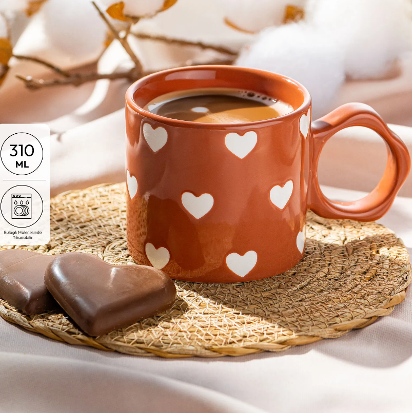 Emsan Kalp Kupa 310 ml