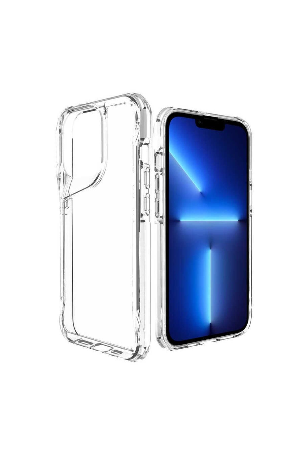 İphone 14 Pro T-Max Şeffaf Silikon Telefon Kılıfı
