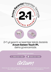 Arzum AR5176 SateenTouch IPL Lazer Epilasyon, 999.999 Atım, Evde Tüy Alma, Soğutmalı, 5 Kademe, Otomatik Mod