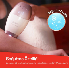 Arzum AR5178 SateenTouch IPL Lazer Epilasyon, 999.999 Atım, Evde Tüy Alma, Soğutmalı, 5 Kademe, Cilt Sensörü