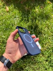 İphone 14 Pro Max Magsafe Mat Krom Telefon Kılıfı
