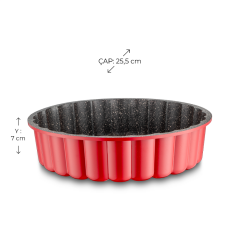 Emsan Daisy Döküm Kek Kalıbı Kırmızı 25 cm