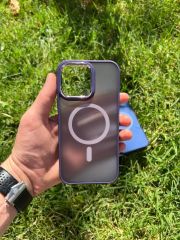 İphone 13 Pro Magsafe Mat Krom Telefon Kılıfı