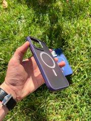 İphone 13 Pro Magsafe Mat Krom Telefon Kılıfı