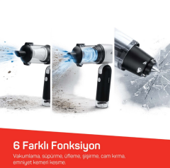 Arzum AR4500 Arzum Rushx 6-in-1 Araç İçi Süpürge 17000PA