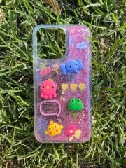 İphone 13 Pro Uyumlu Sulu Simli Karakterli Telefon Kılıfı
