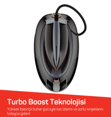 Arzum AR6048 SteamArt Plus Buhar Kazanlı Ütü 3000W, 700 g/dk Şok Buhar Gücü, 1.5 L Su Tankı, Gri