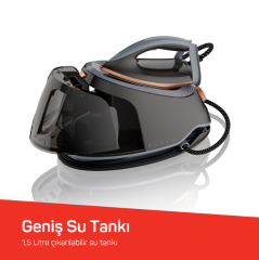 Arzum AR6048 SteamArt Plus Buhar Kazanlı Ütü 3000W, 700 g/dk Şok Buhar Gücü, 1.5 L Su Tankı, Gri